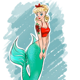 Pin Up Mermaid