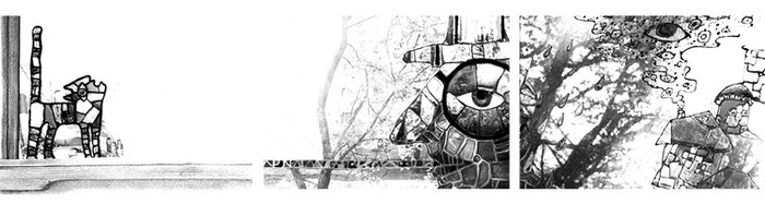 витражи ч/б