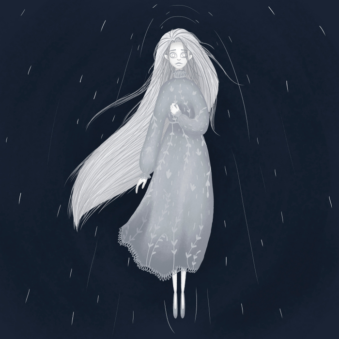 Призрак плывет по озеру