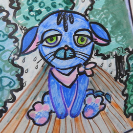 щенок заблудился