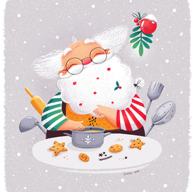 Санта-повар.