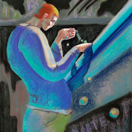 Иллюстрация к роману Барона Олшеври "Вампиры"