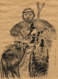 Охотник с волками