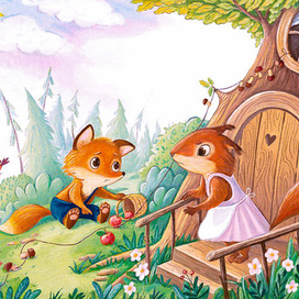 Обида, разворот для книги о первых эмоциях 