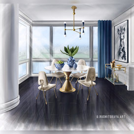 Визуализация кухни 