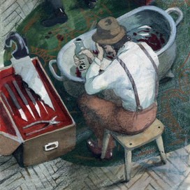 Иллюстрация для романа "Портрет Дориана Грея"