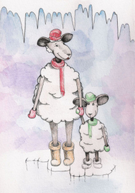 Овечка с сыночком