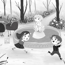 Мэри Поппинс (ч/б)