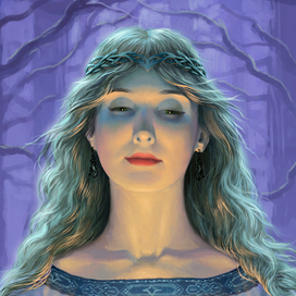 Арвен. Фрагмент работы на этапе.