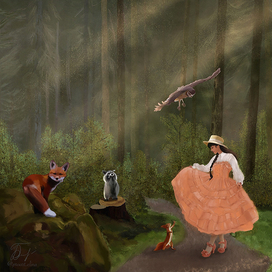 В летнем лесу