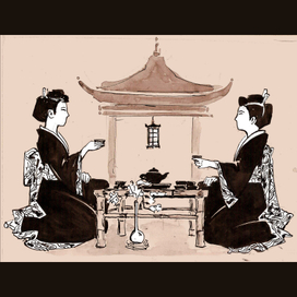 Иллюстрация для афиши чайной церемонии