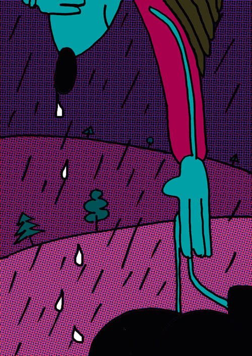 Ежик и дождь