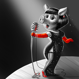 Нуарная свинка 