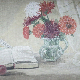 Белая астра