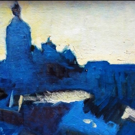 Московский дворик. Этюд