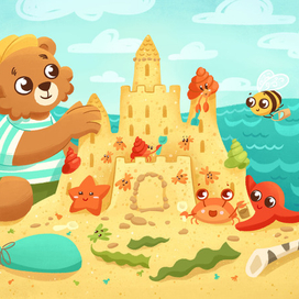 Мведвежонок и Шмелёнок на море