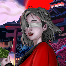 Девушка в красном