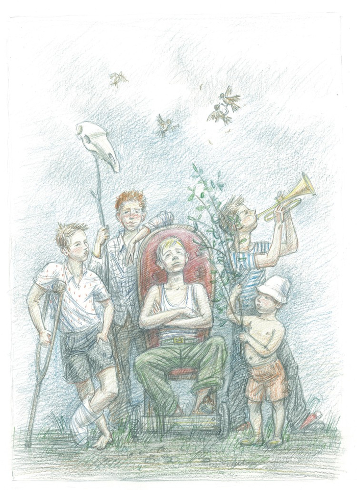 "Толстый мальчишка Глеб" Ю. Третьяков. иллюстрация