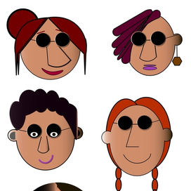 Лица женские