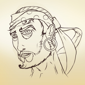 Linework. Pirate