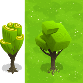 Unusual Cube tree