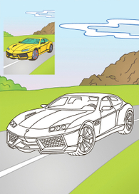 раскраска "Машины"