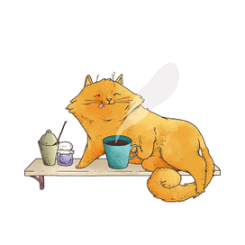 Довольный кот Ватсон