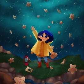 Детская книжная иллюстрация к книге "Маяк"