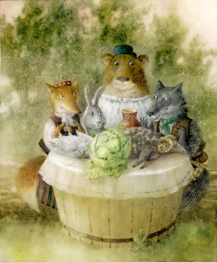  стол у лесе