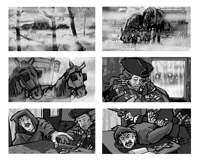 раскадровка "Вий"