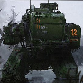 3D concept Mech on Ipad