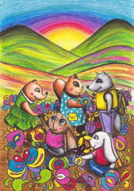 Иллюстрация к сказке "Долина страхів"