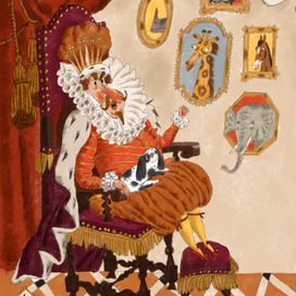 Иллюстрация к сборнику стихов "Принц на белом слоне "Г. Дядина РОСМЕН