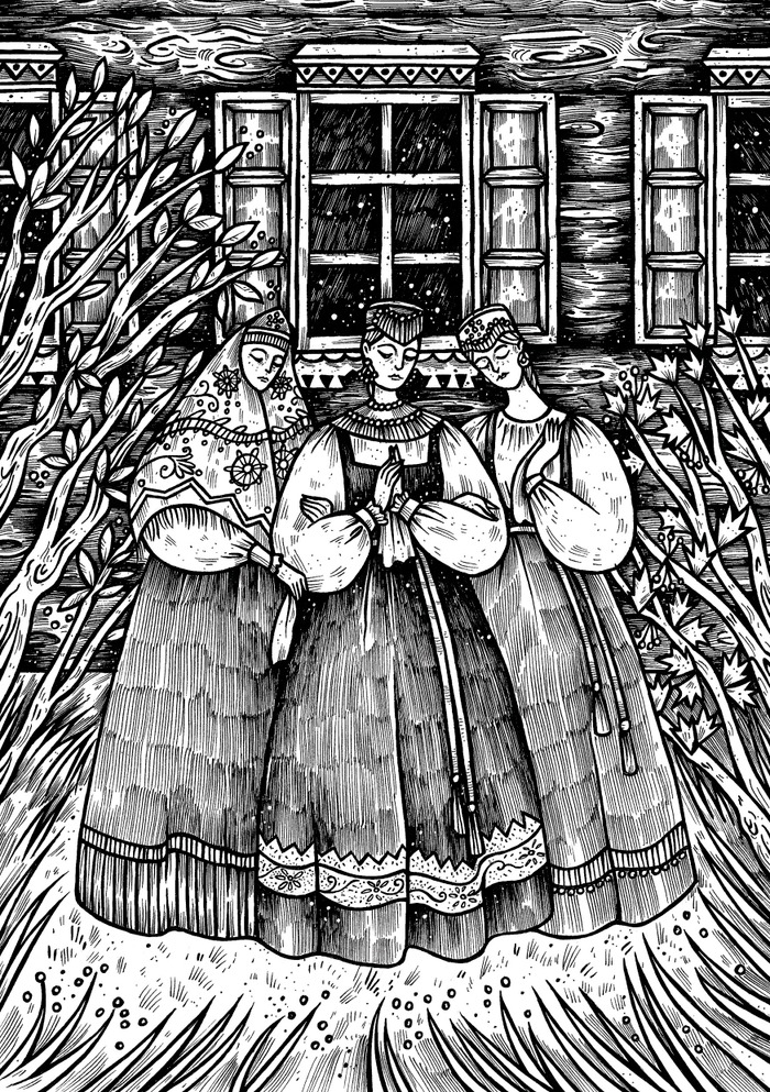 Иллюстрация к книге И.И. Березина "Мудрость народная в строчке сокрыта"