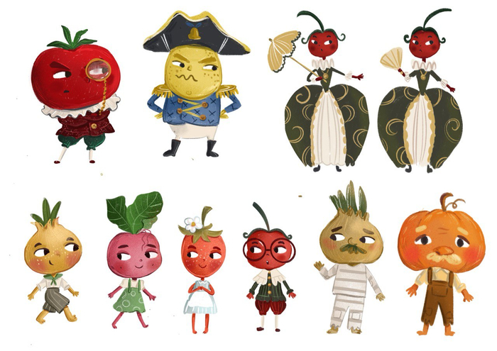 Герои Чиполлино 