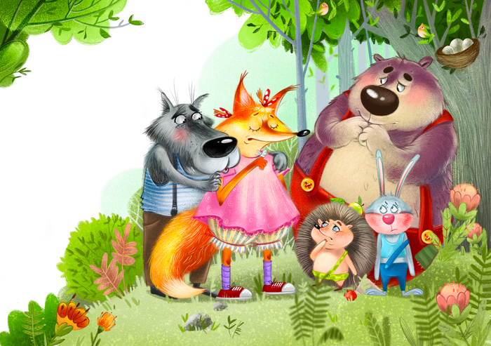 Иллюстрации к стихам Инны Невской "Пушистые почемучки"