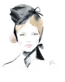 Girl with a Black Bow