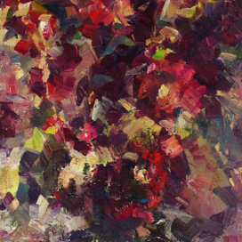 мальвы. этюд