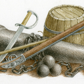 Р.Л.Стивенсон "Остров сокровищ" Издательство "MIKKO" Шмуцтитул 4