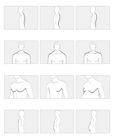 Иллюстрации для онлайн-ателье мужской одежды