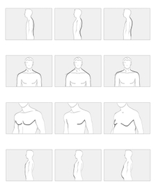 Иллюстрации для онлайн-ателье мужской одежды