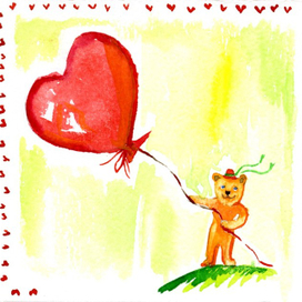 мишка с шариком