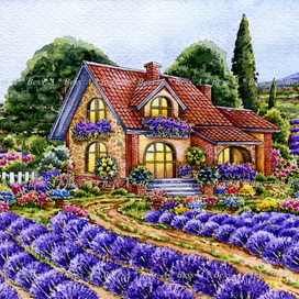 " Домик в лаванде ".