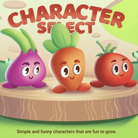 Милые Овощи. Дизайн Персонажей