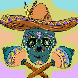 Веселый череп