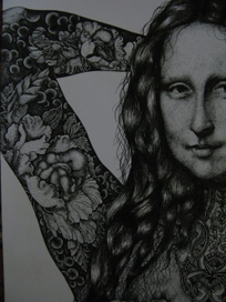 Старая работа, но люблю её "Мона моими глазами"