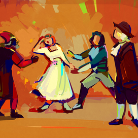 Сцена из "Слуга двух господ" Карло Гольдони