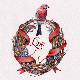 венок на дверь!