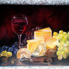 Натюрморт с виноградом