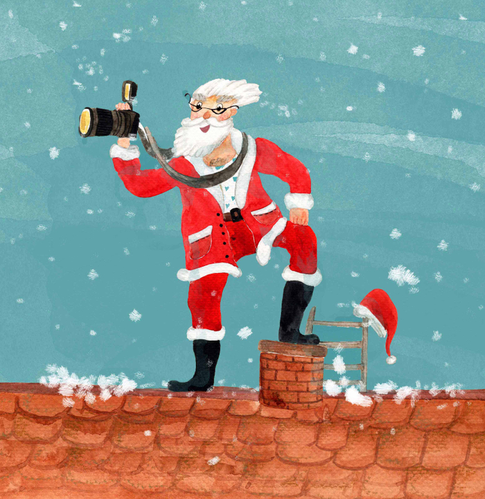 Санта после работы.